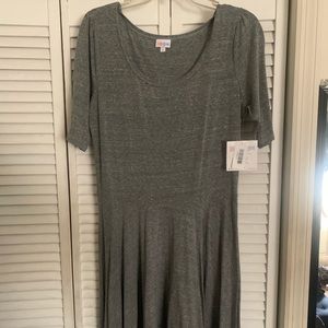 XL heathered gray lularoe Nicole dress